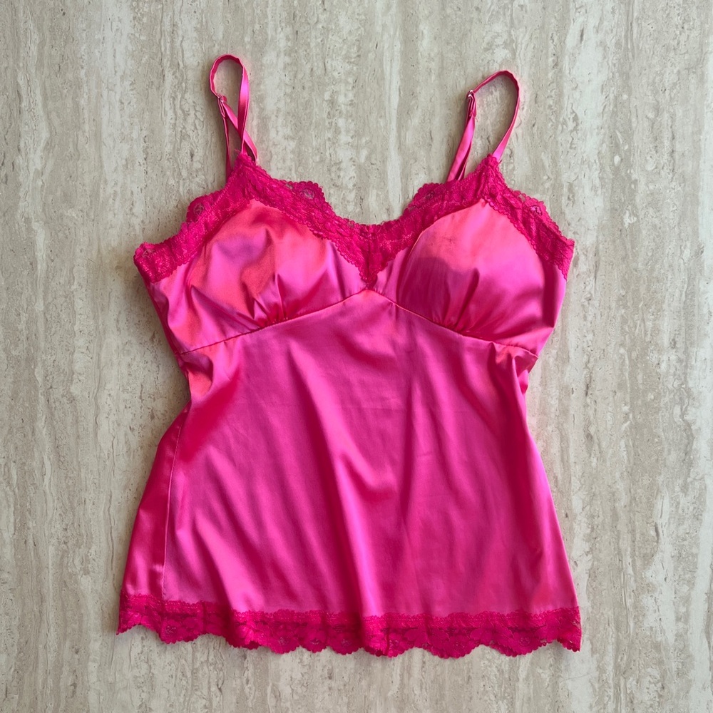 Pink lace top